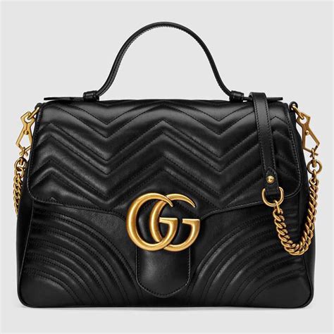 gg purse black|purse with gg symbol.